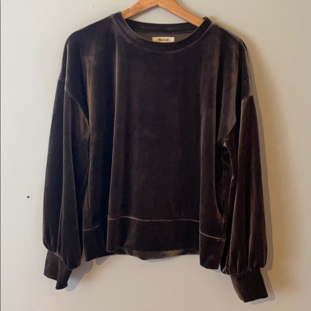 Madewell Velvet Sweatshirt